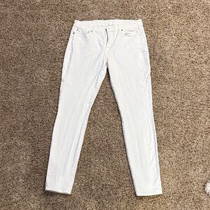 7 For All Mankind Ivory Denim Pants